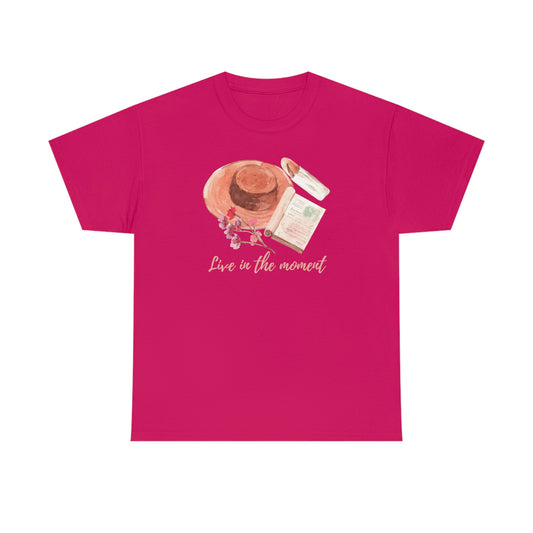 "Live in the Moment" Unisex Heavy Cotton Tee