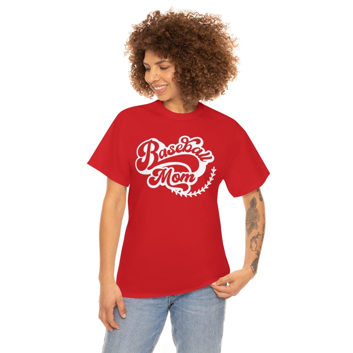 "Baseball Mom" Unisex Heavy Cotton Tee