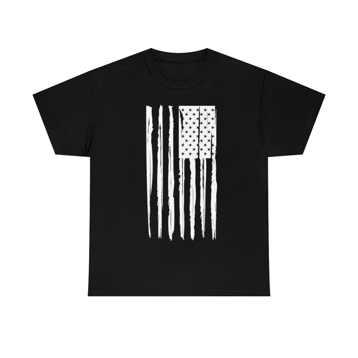"White Vertical Flag" Unisex Heavy Cotton Tee