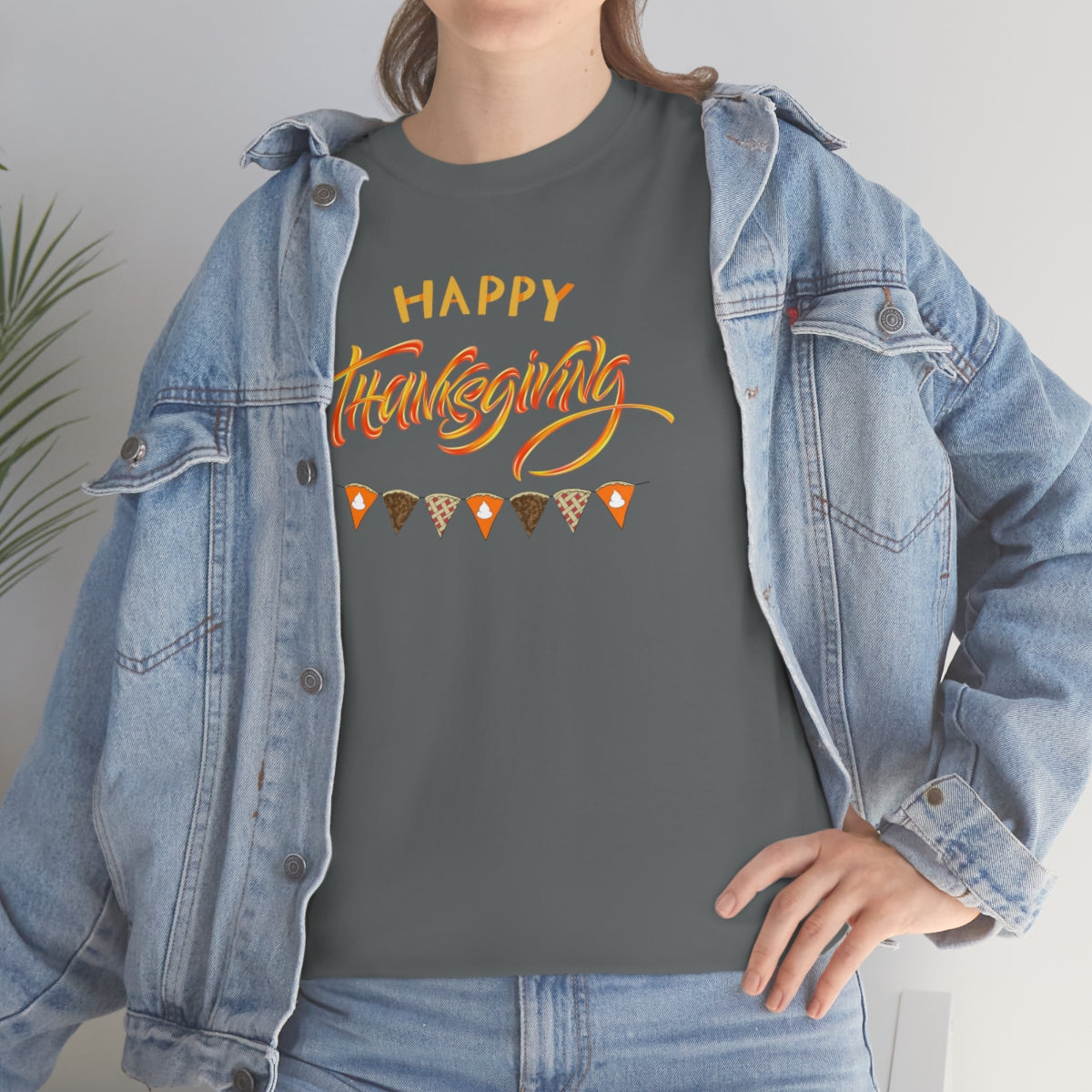 "Happy Thanksgiving" Unisex Heavy Cotton Tee