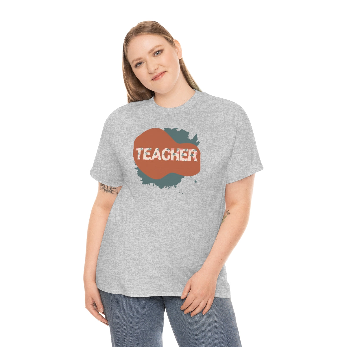 "Teacher" Unisex Heavy Cotton Tee