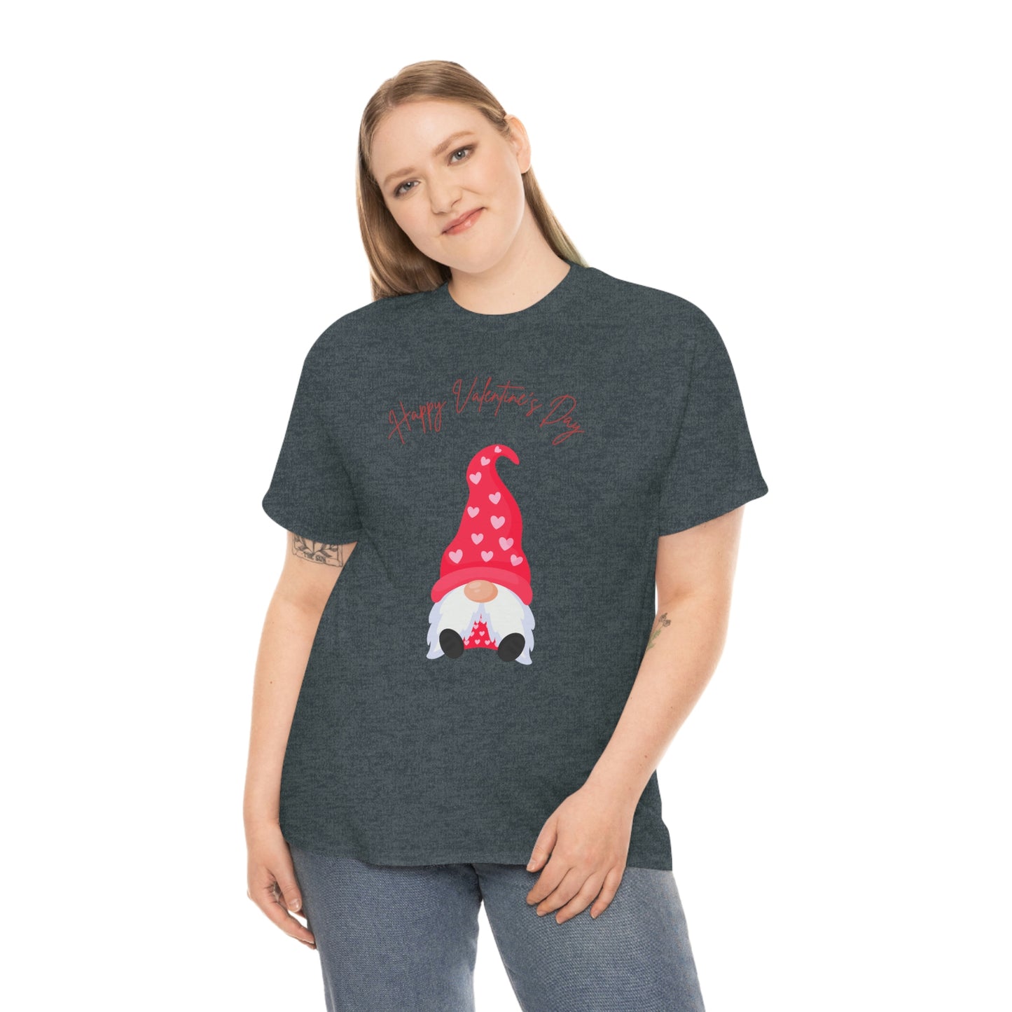 "Happy Valentine's Day" Unisex Heavy Cotton Tee