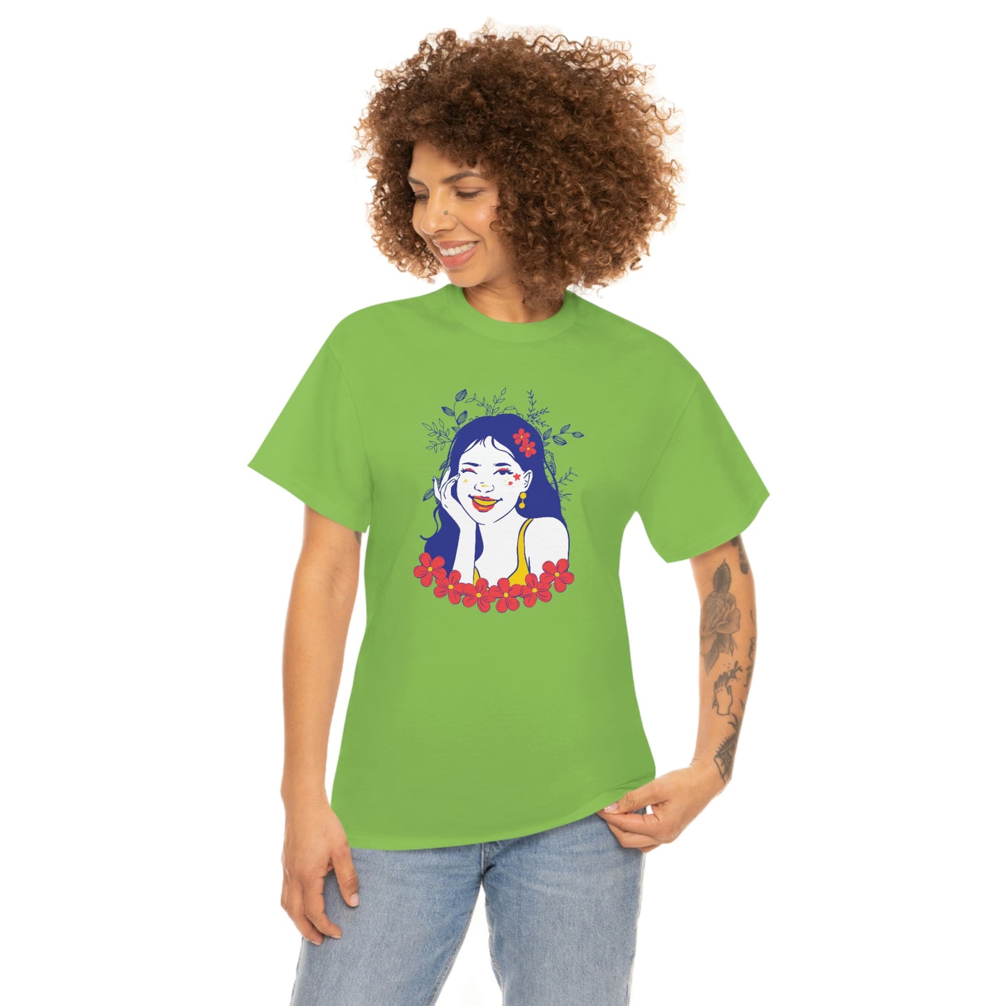"Sunny Smiles" Unisex Heavy Cotton Tee
