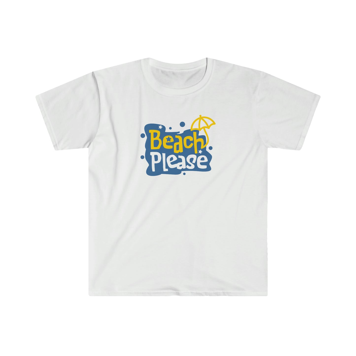 "Beach Please" Unisex Softstyle T-Shirt