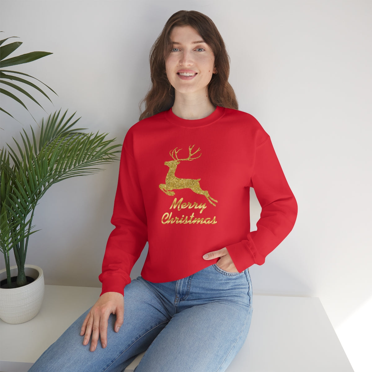 "Merry Christmas" Unisex Heavy Blend™ Crewneck Sweatshirt