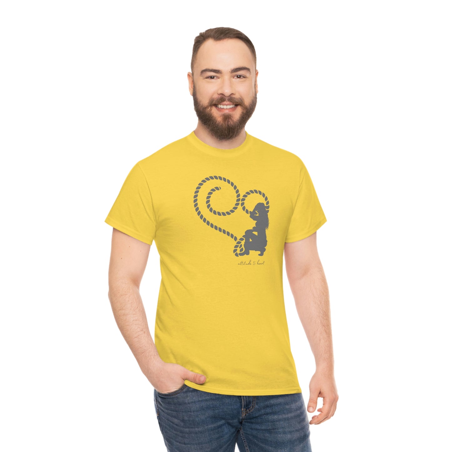"Attitude & Heart" Unisex Heavy Cotton Tee