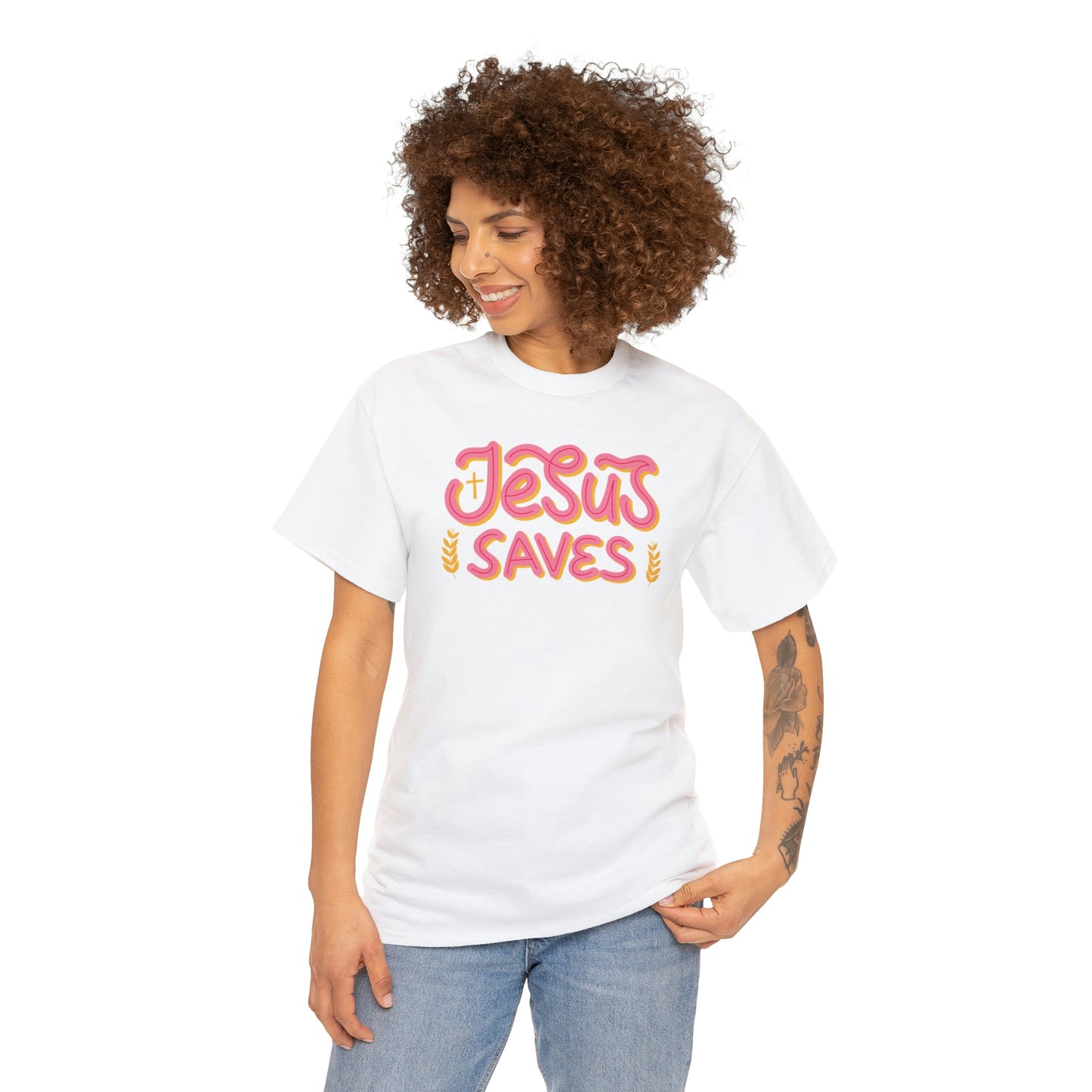 "Jesus Saves" Unisex Heavy Cotton Tee