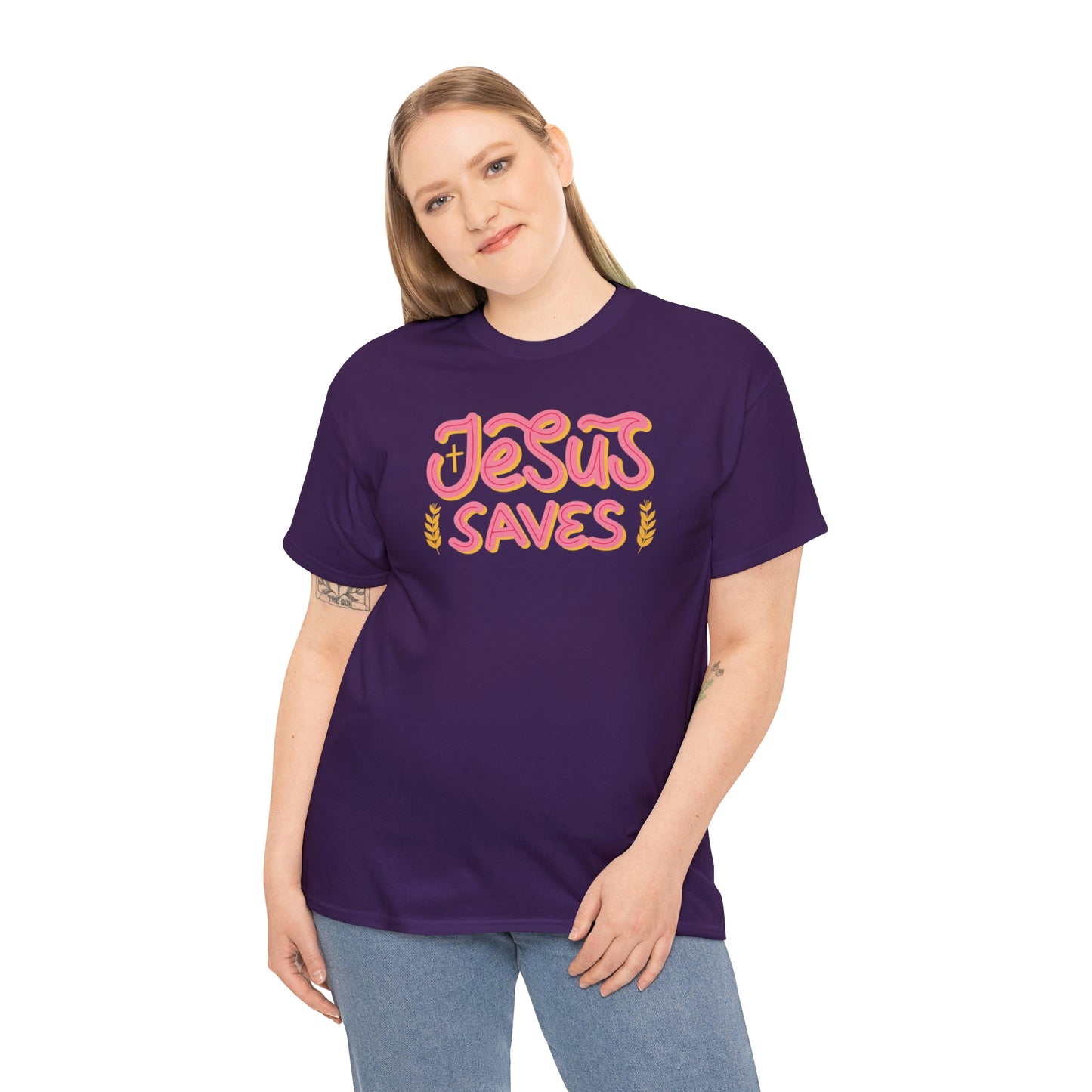 "Jesus Saves" Unisex Heavy Cotton Tee