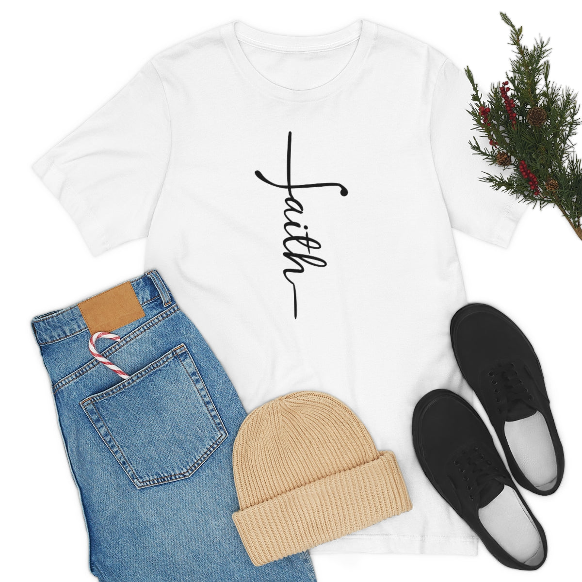 "Faith" Unisex Jersey Short Sleeve Tee