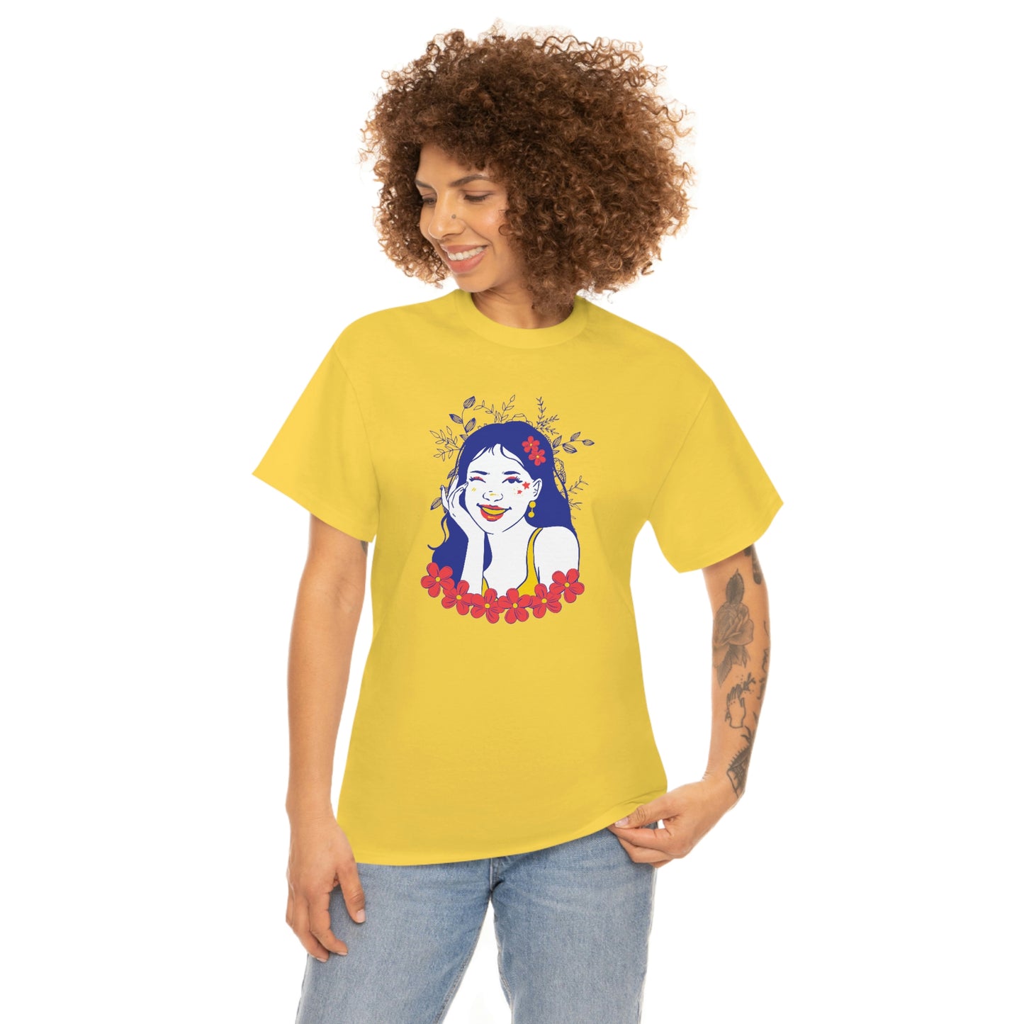 "Sunny Smiles" Unisex Heavy Cotton Tee