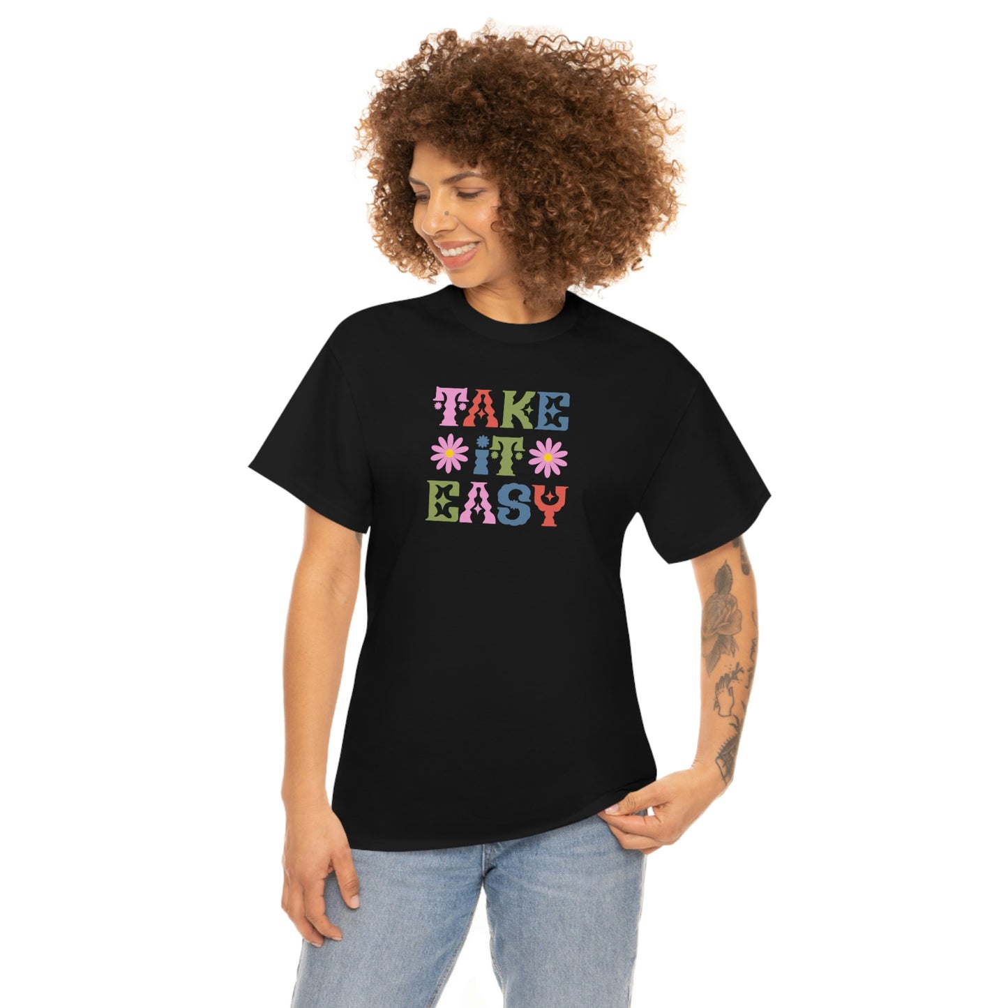 "Take It Easy" Unisex Heavy Cotton Tee