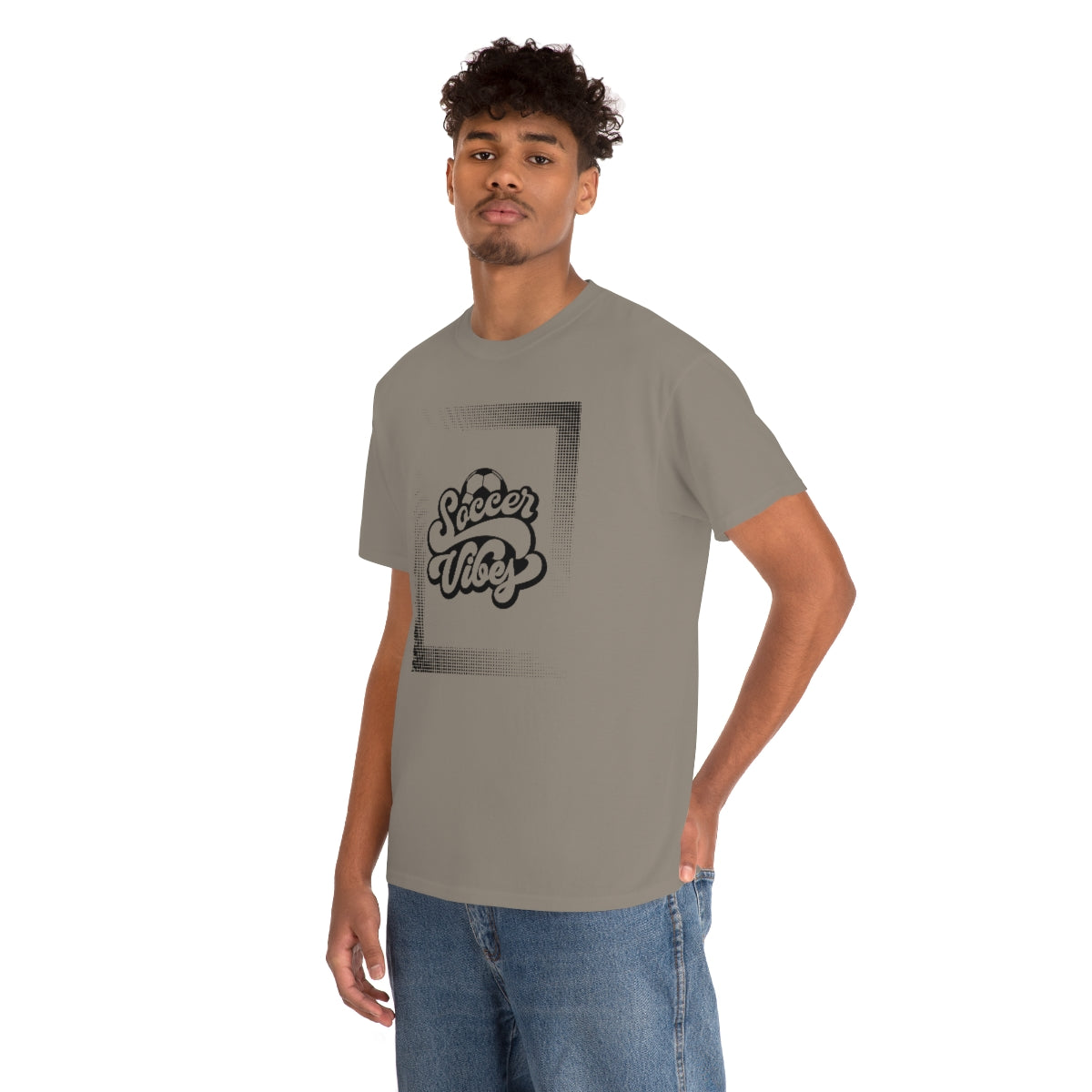 "Soccer Vibes" Unisex Heavy Cotton Tee