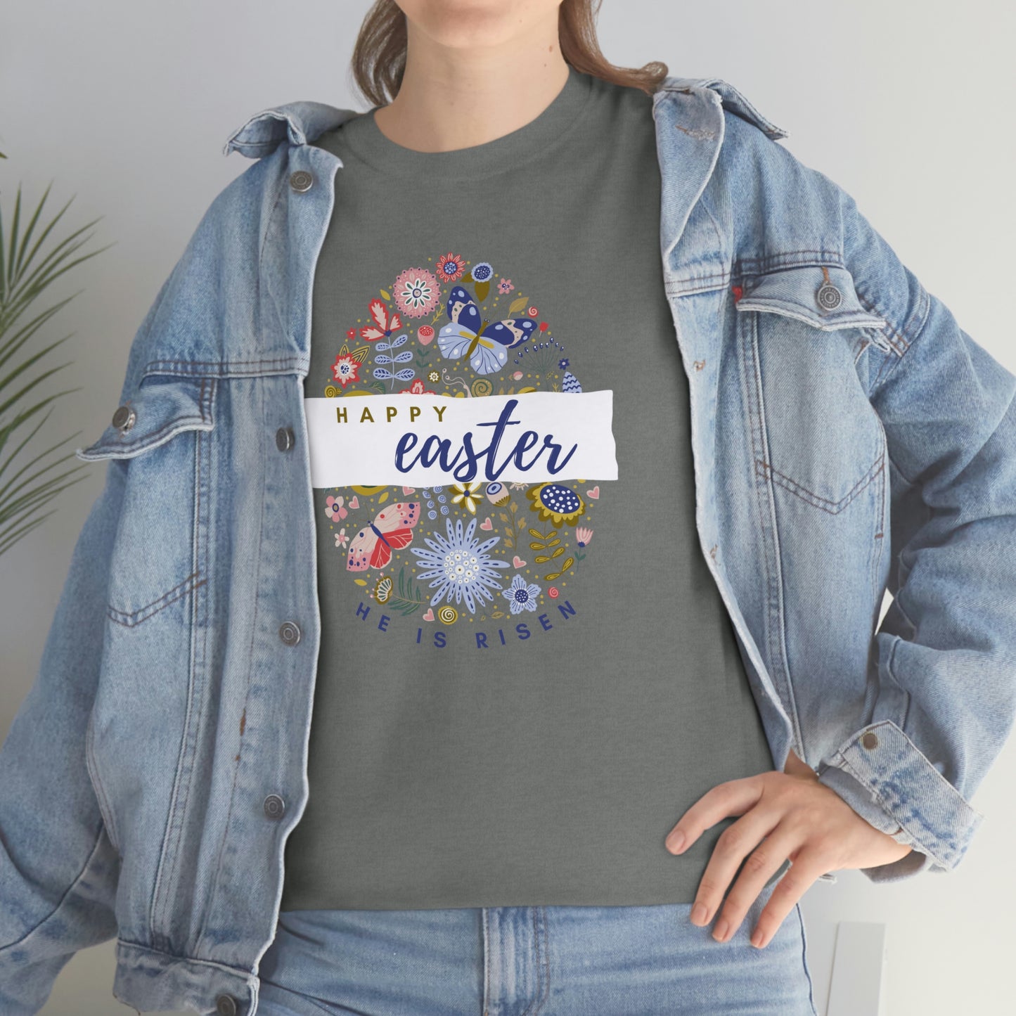 "Happy Easter" Unisex Heavy Cotton Tee