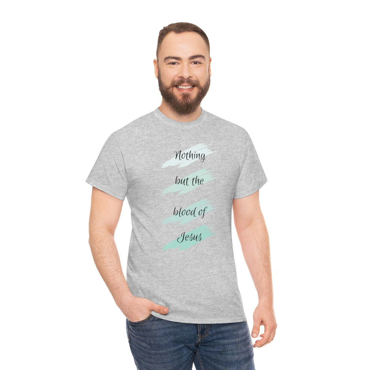 Nothing But the Blood Mint Unisex Heavy Cotton Tee