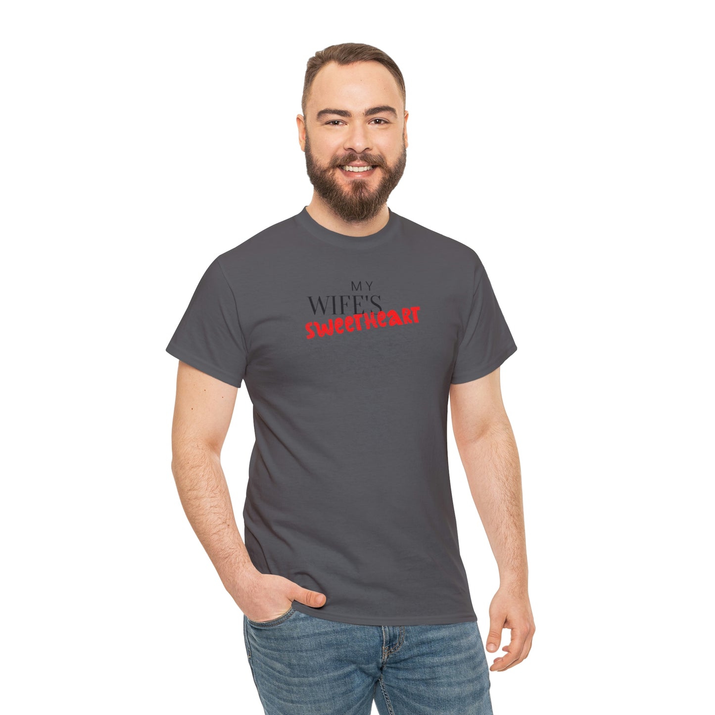 "My Wife's Sweetheart" Unisex Heavy Cotton Tee