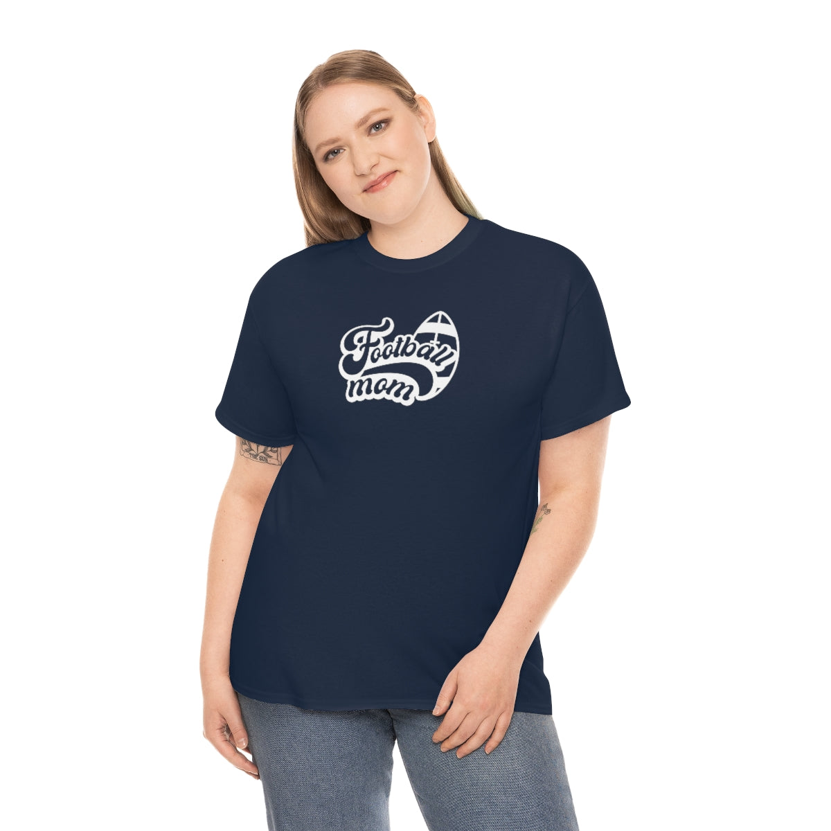 Football Mom Unisex Heavy Cotton Tee