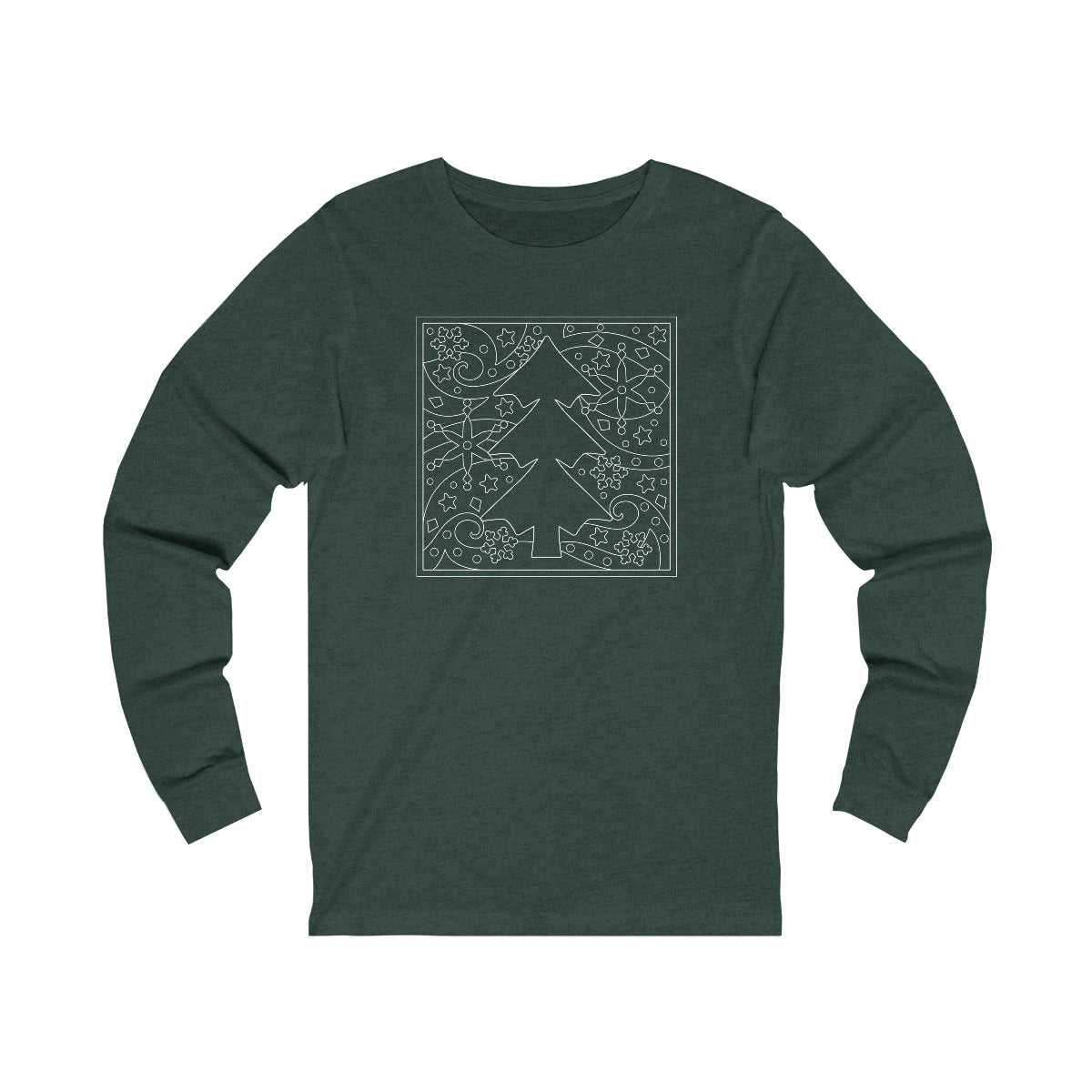 "Christmas Tree" Unisex Jersey Long Sleeve Tee