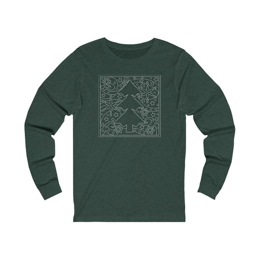 "Christmas Tree" Unisex Jersey Long Sleeve Tee