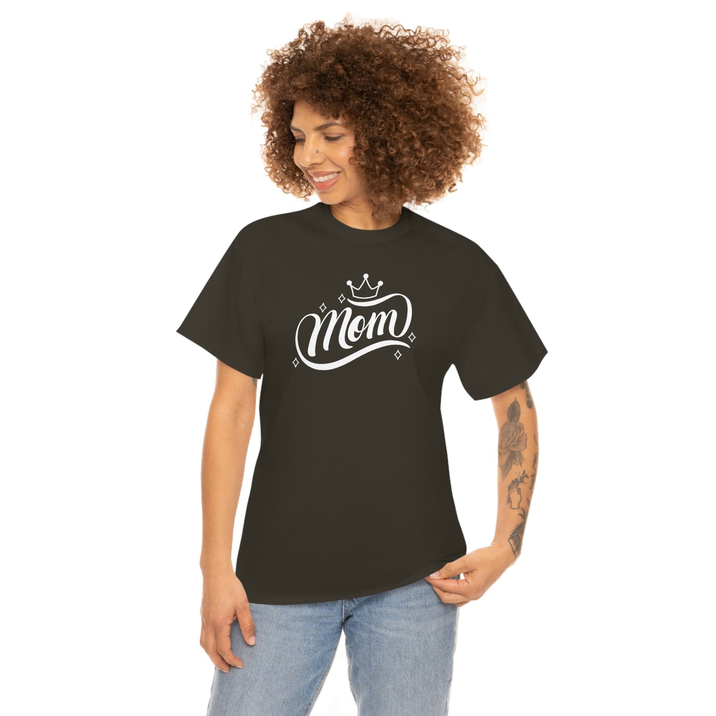 "Mom" Unisex Heavy Cotton Tee
