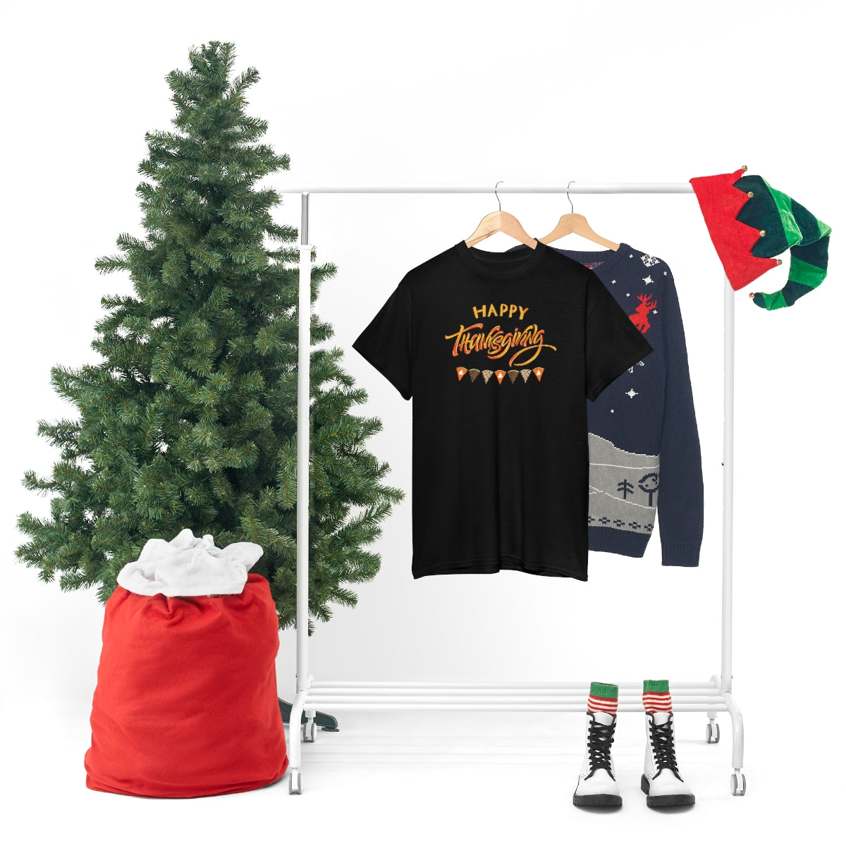 "Happy Thanksgiving" Unisex Heavy Cotton Tee