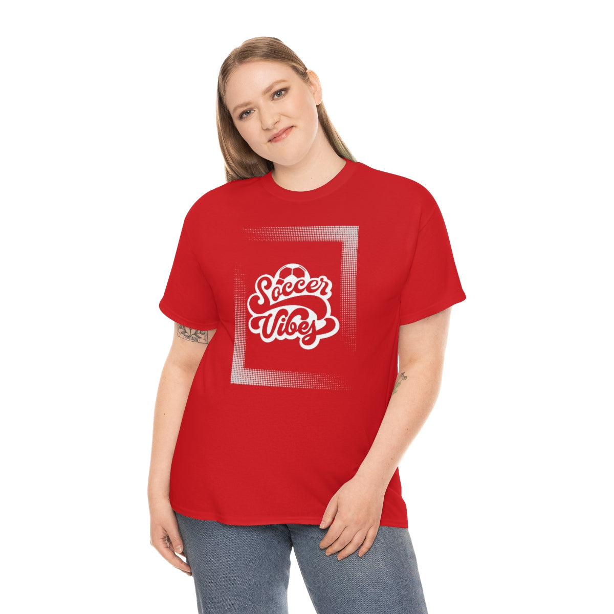 "Soccer Vibes" Unisex Heavy Cotton Tee