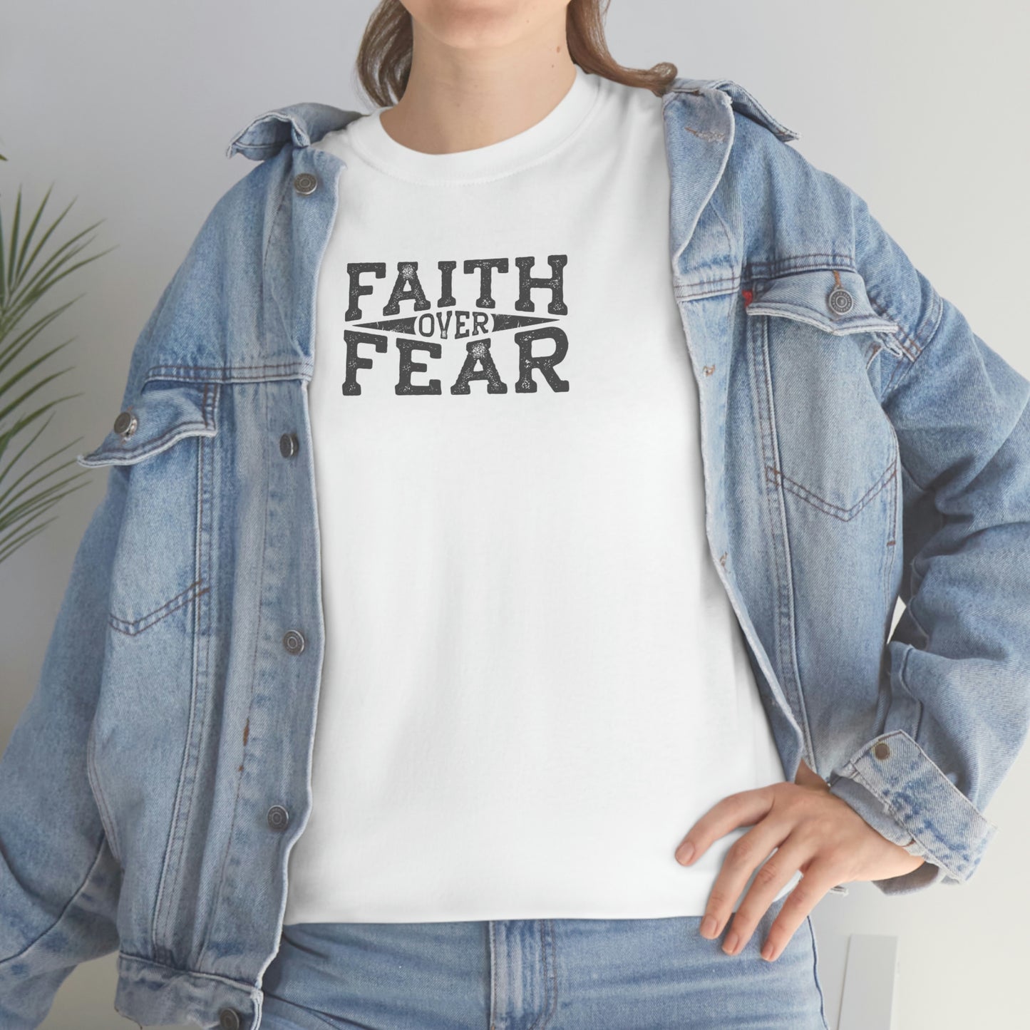 "Faith Over Fear" Unisex Heavy Cotton Tee