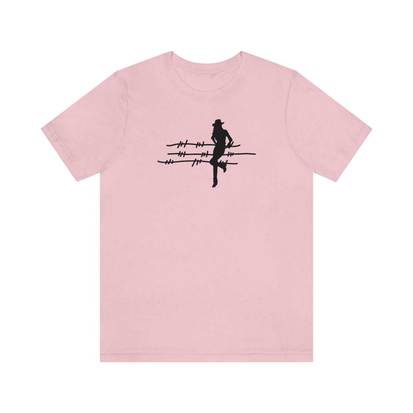 "On The Fence (black image) Unisex Jersey Short Sleeve Tee