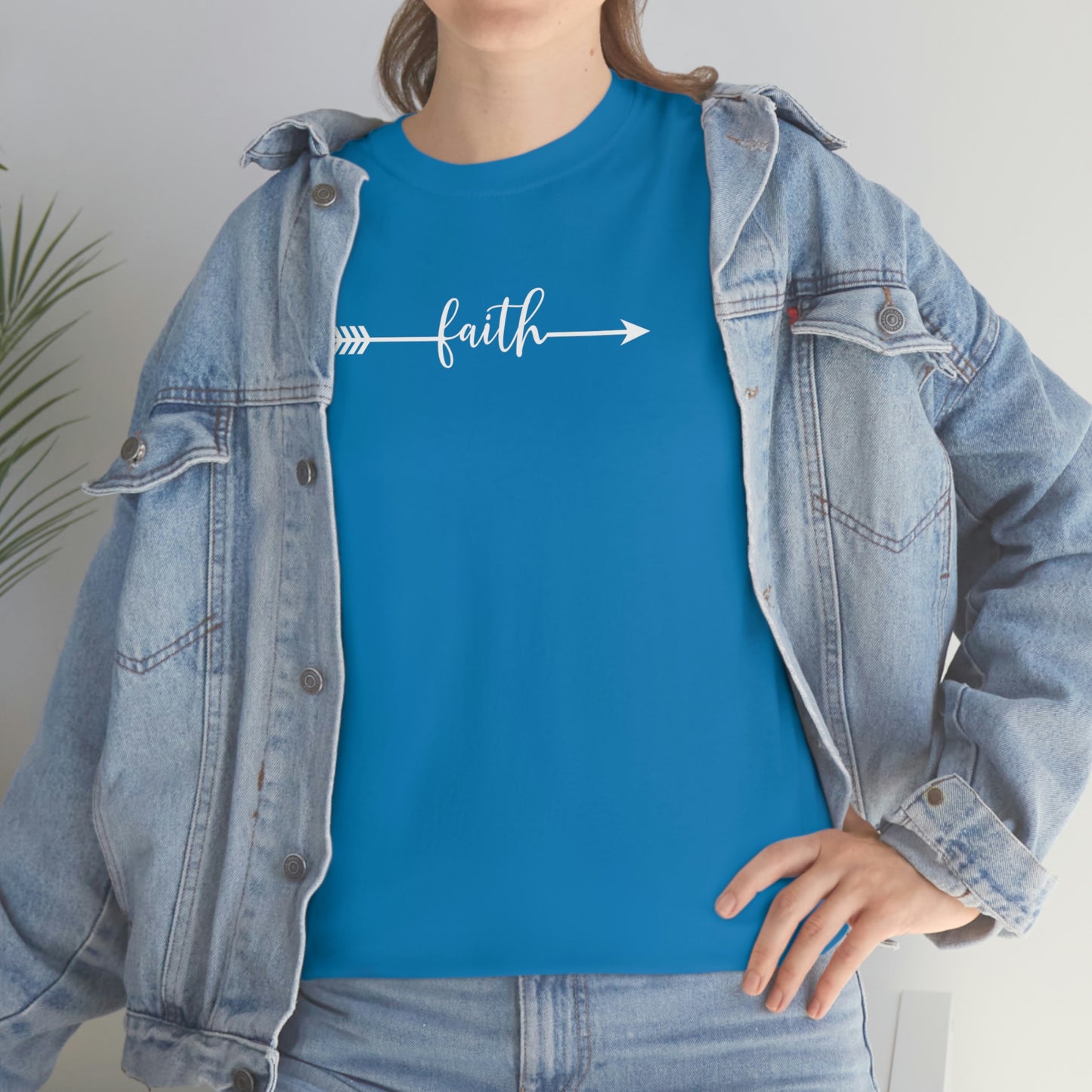 "Faith Arrow" Unisex Heavy Cotton Tee