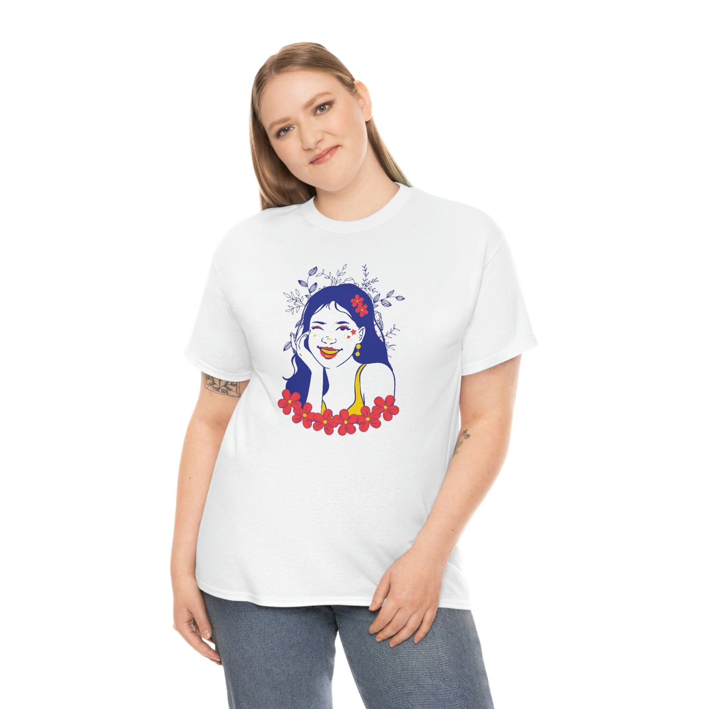 "Sunny Smiles" Unisex Heavy Cotton Tee