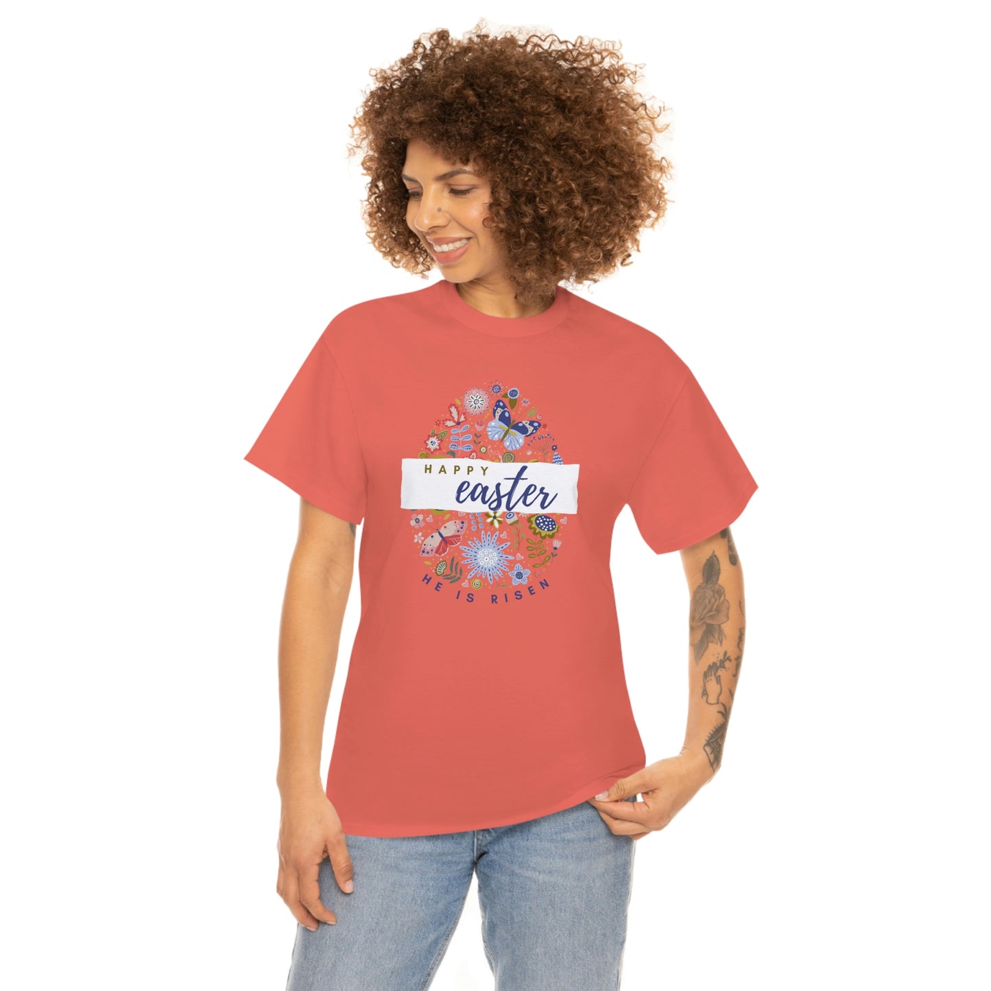 "Happy Easter" Unisex Heavy Cotton Tee