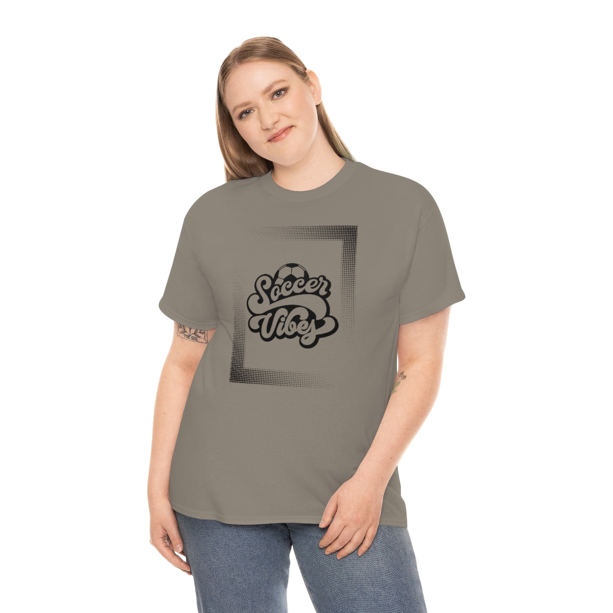 "Soccer Vibes" Unisex Heavy Cotton Tee