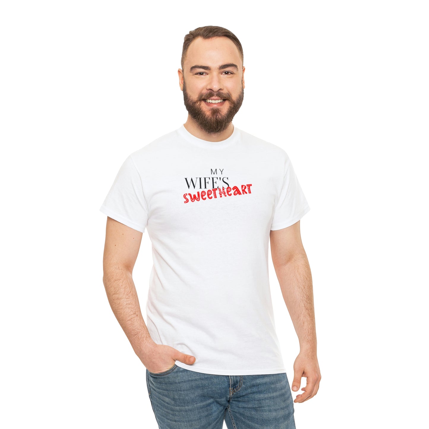 "My Wife's Sweetheart" Unisex Heavy Cotton Tee