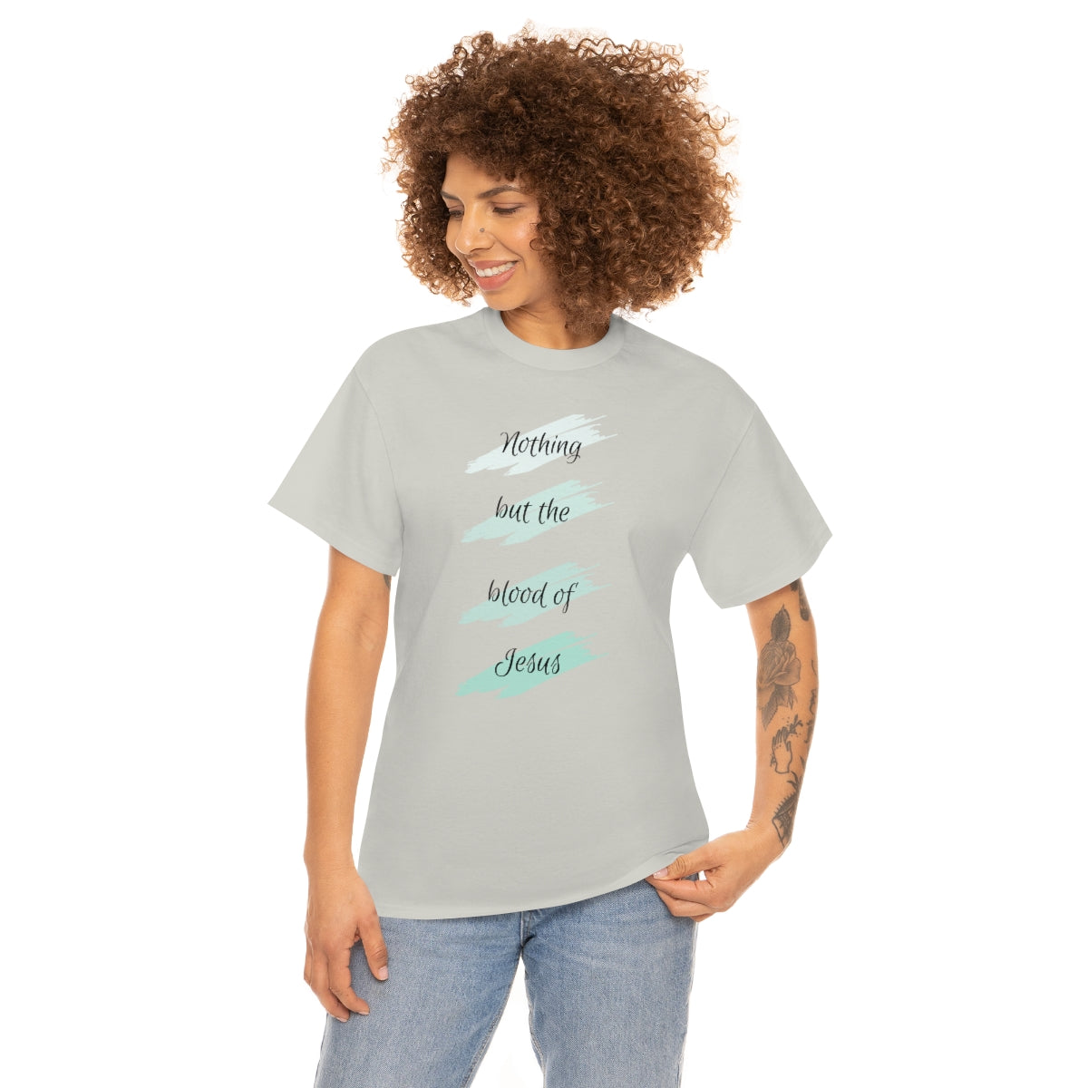 Nothing But the Blood Mint Unisex Heavy Cotton Tee