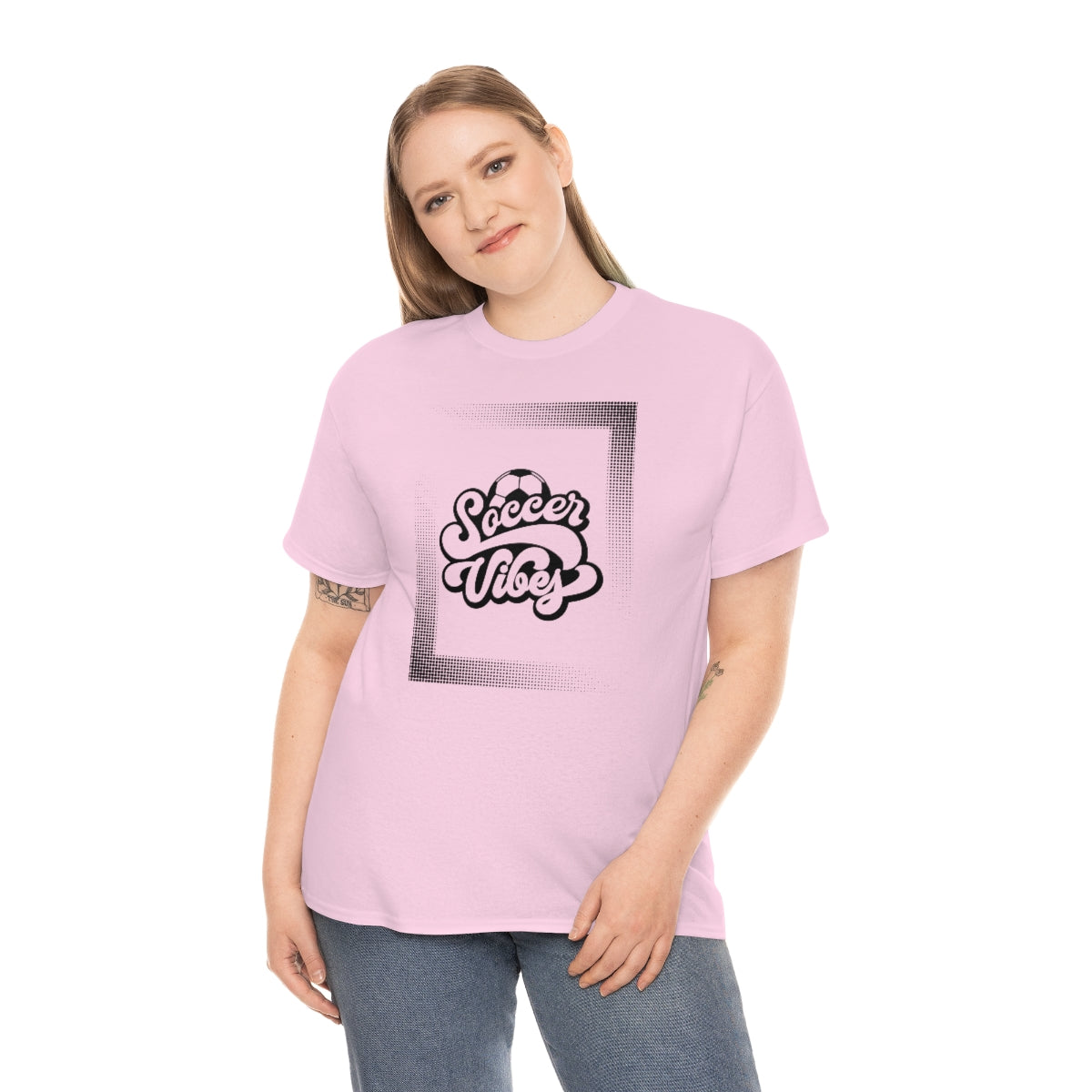 "Soccer Vibes" Unisex Heavy Cotton Tee