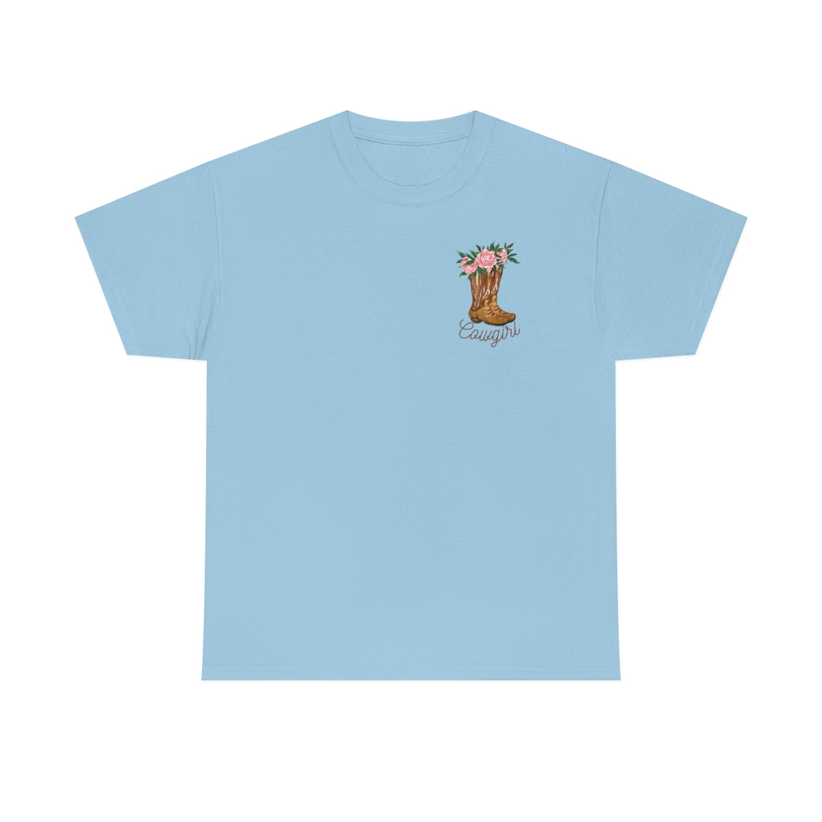 "Cowgirl/Herd That" Unisex Heavy Cotton Tee Front/Back Designs
