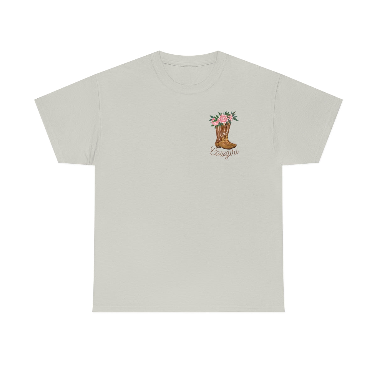 "Cowgirl/Herd That" Unisex Heavy Cotton Tee Front/Back Designs