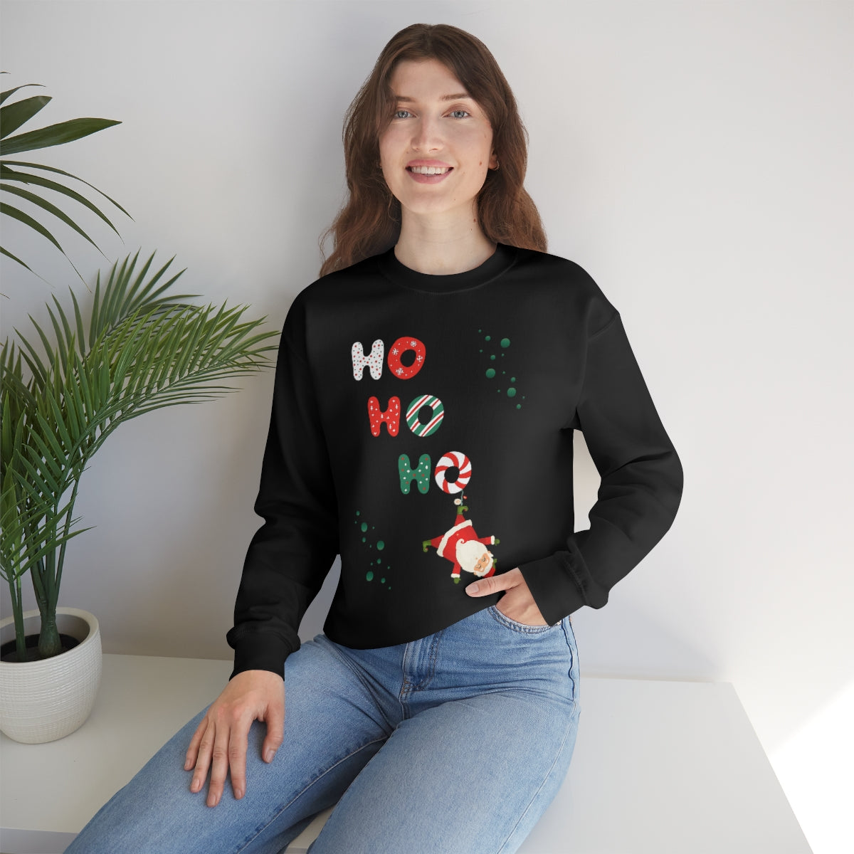 "Ho Ho Ho" Unisex Heavy Blend™ Crewneck Sweatshirt