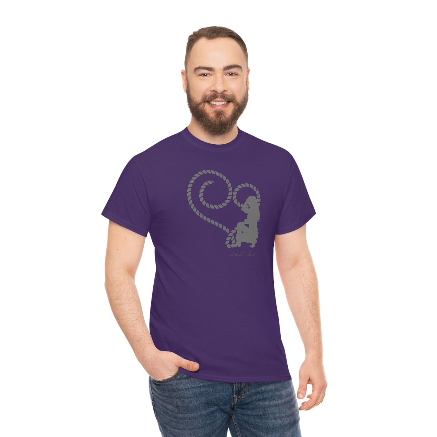 "Attitude & Heart" Unisex Heavy Cotton Tee