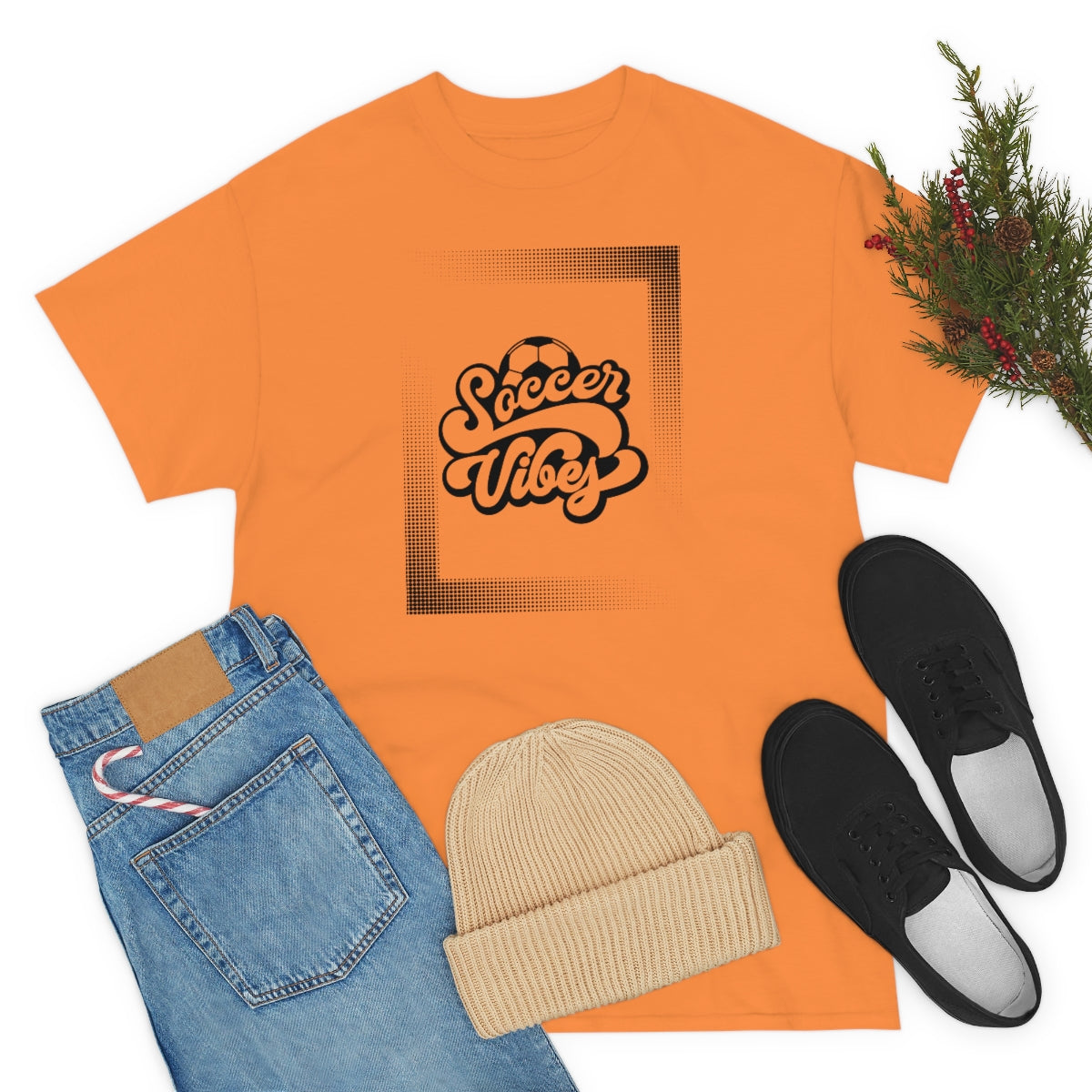 "Soccer Vibes" Unisex Heavy Cotton Tee