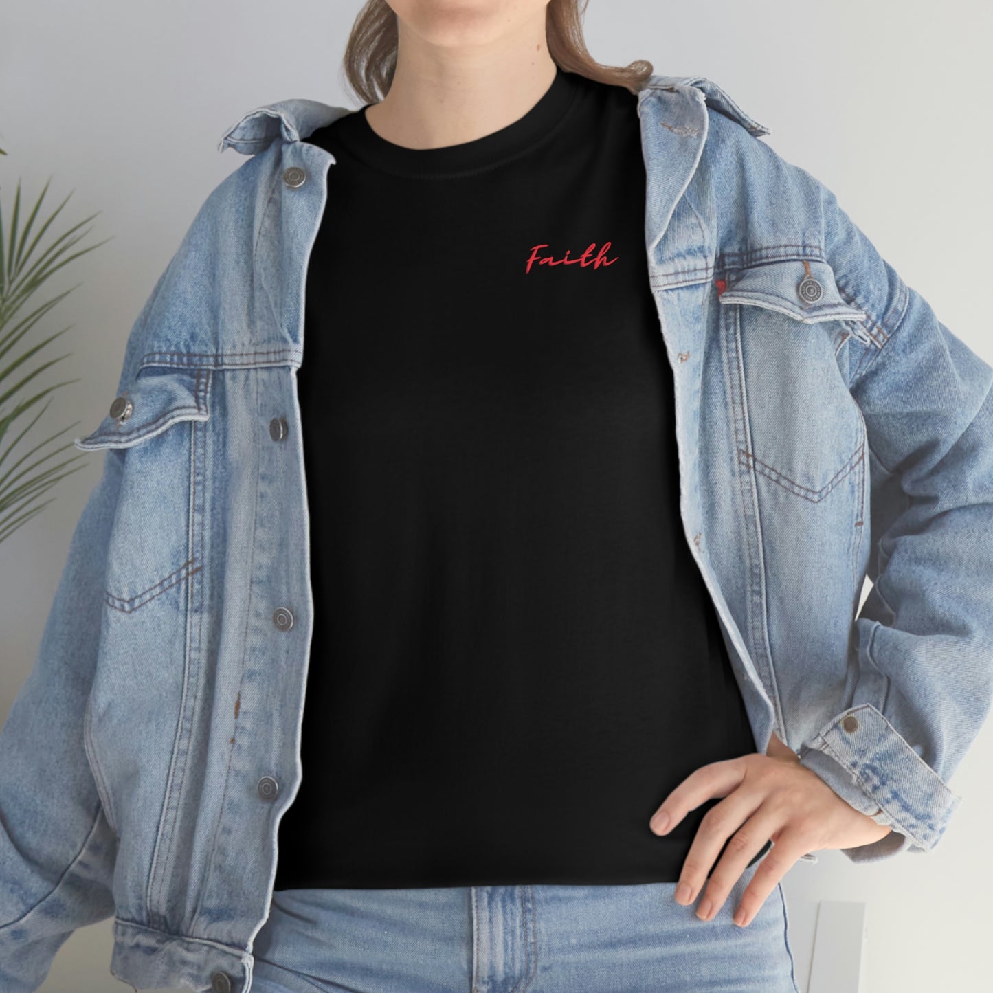 "Faith" (Front/Back Design) Unisex Heavy Cotton Tee