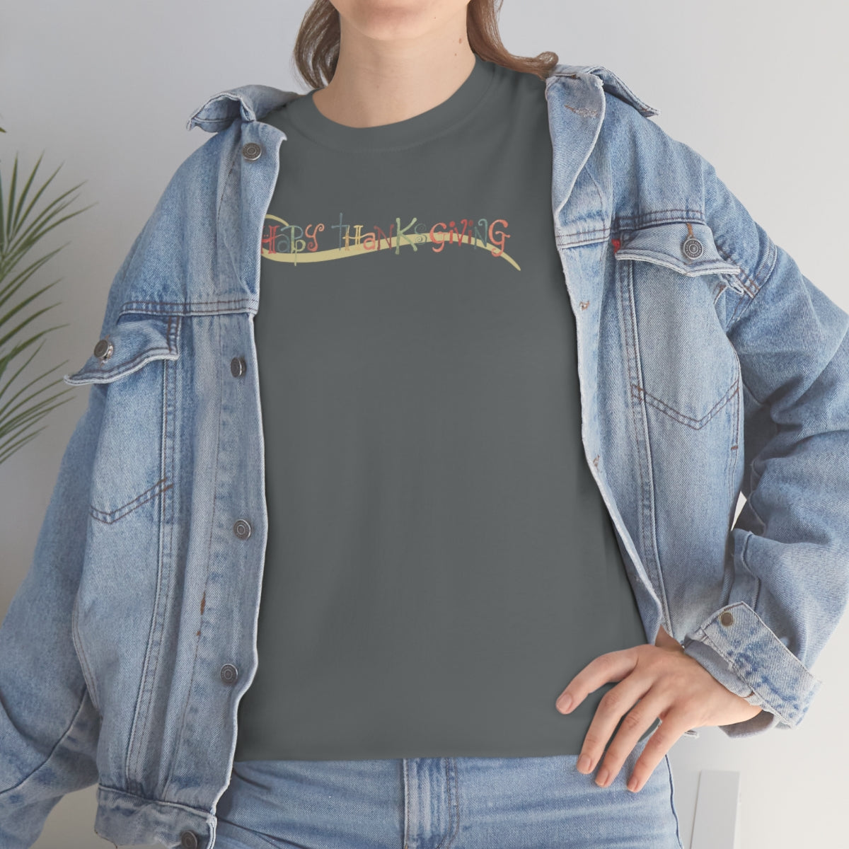 "Happy Thanksgiving" Unisex Heavy Cotton Tee
