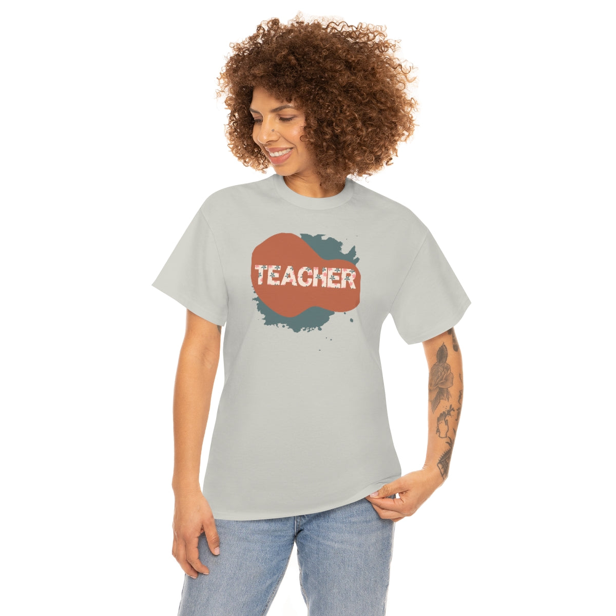 "Teacher" Unisex Heavy Cotton Tee