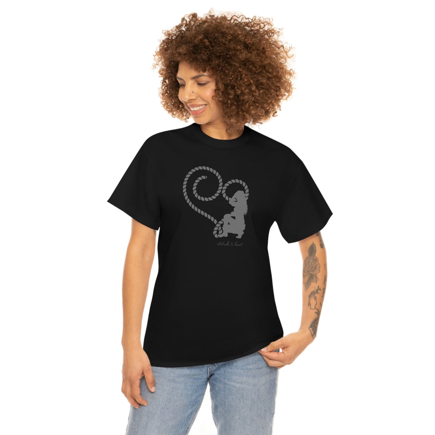 "Attitude & Heart" Unisex Heavy Cotton Tee