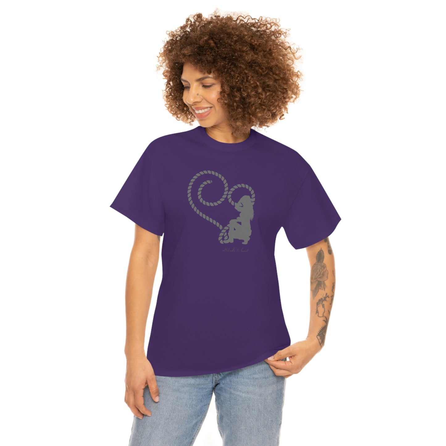 "Attitude & Heart" Unisex Heavy Cotton Tee