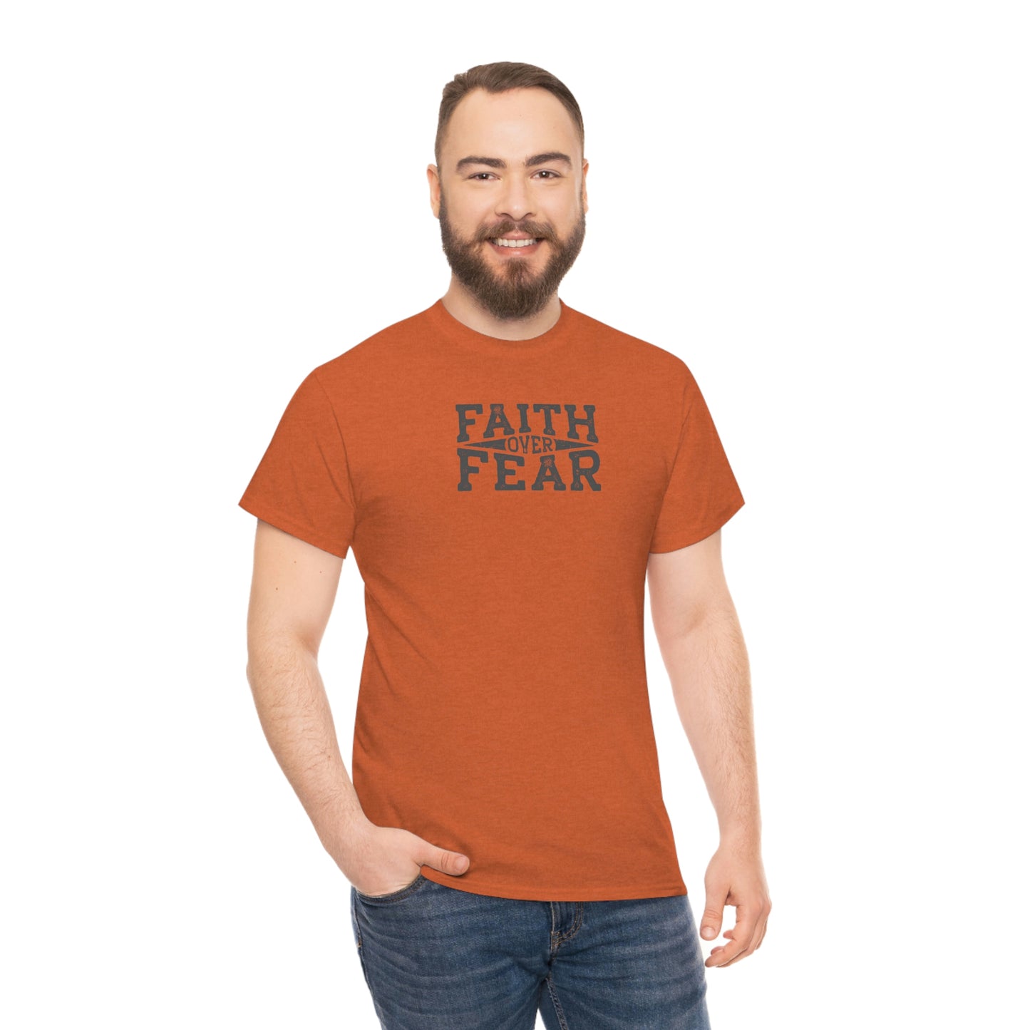 "Faith Over Fear" Unisex Heavy Cotton Tee