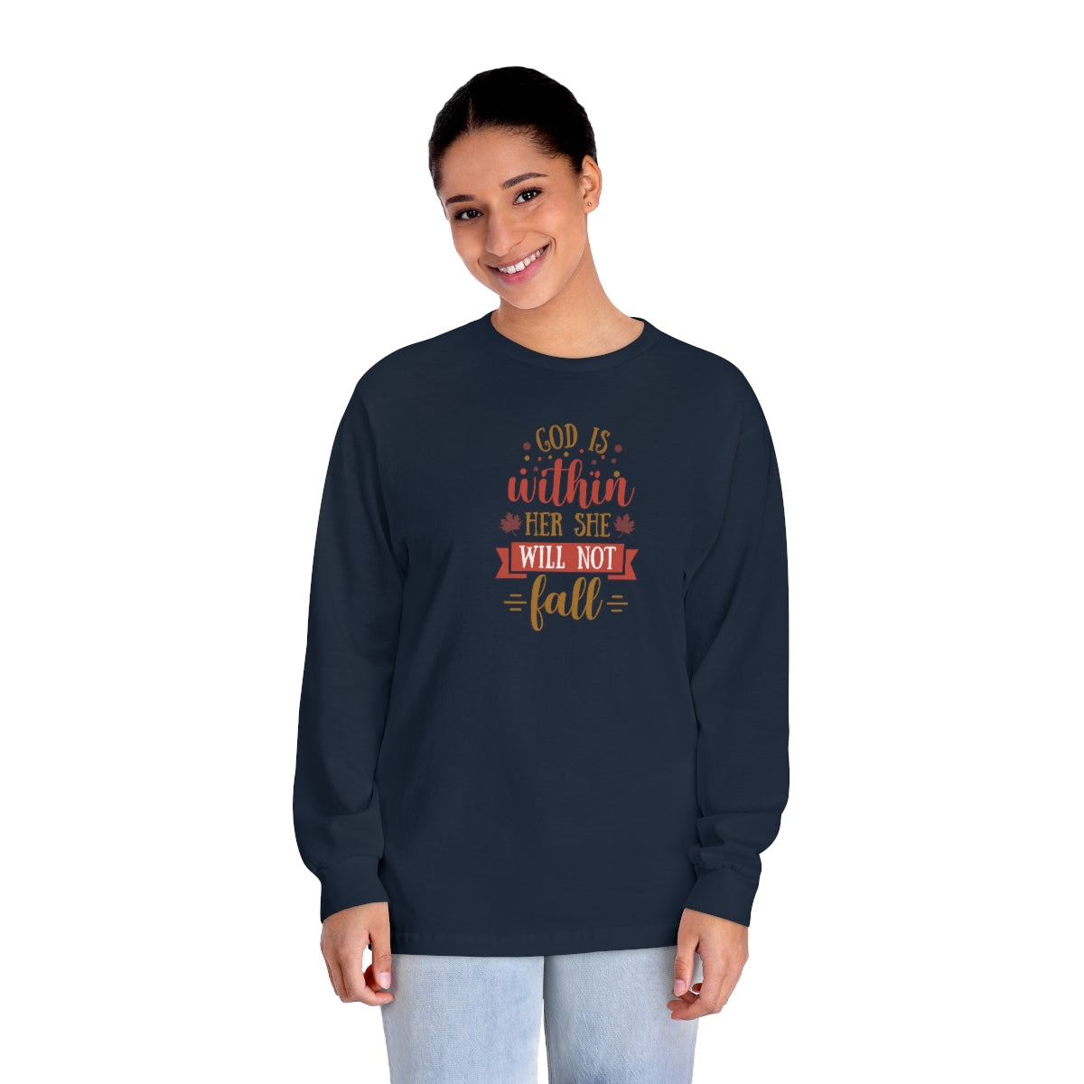 "She Will Not Fall" Unisex Classic Long Sleeve T-Shirt