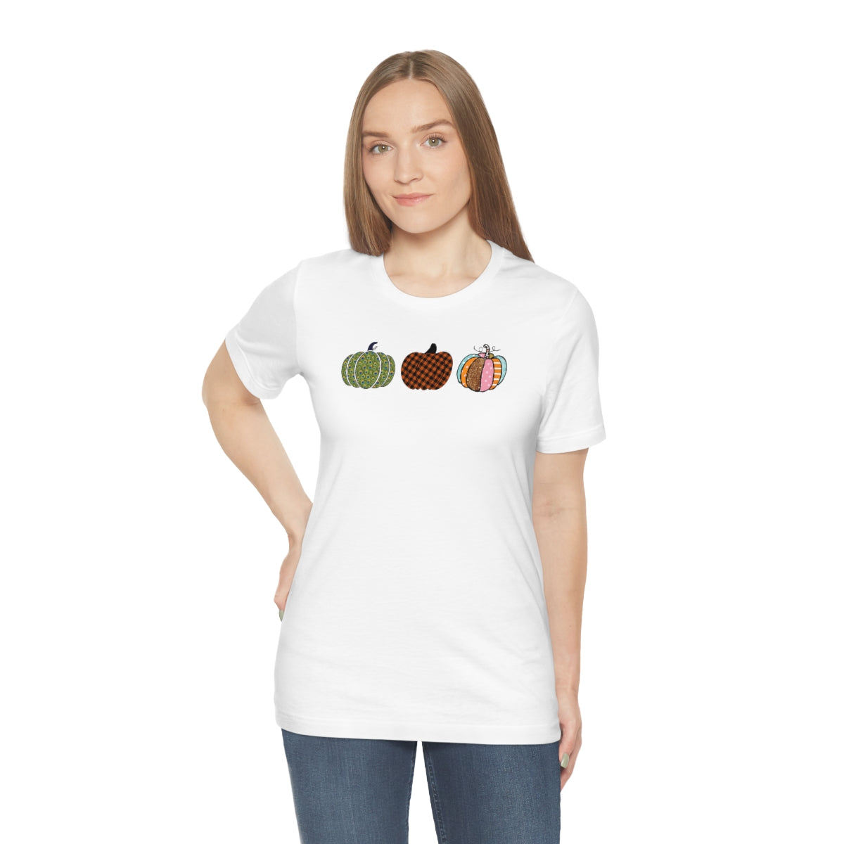 "Triple Pumpkins" Unisex Jersey Short Sleeve Tee