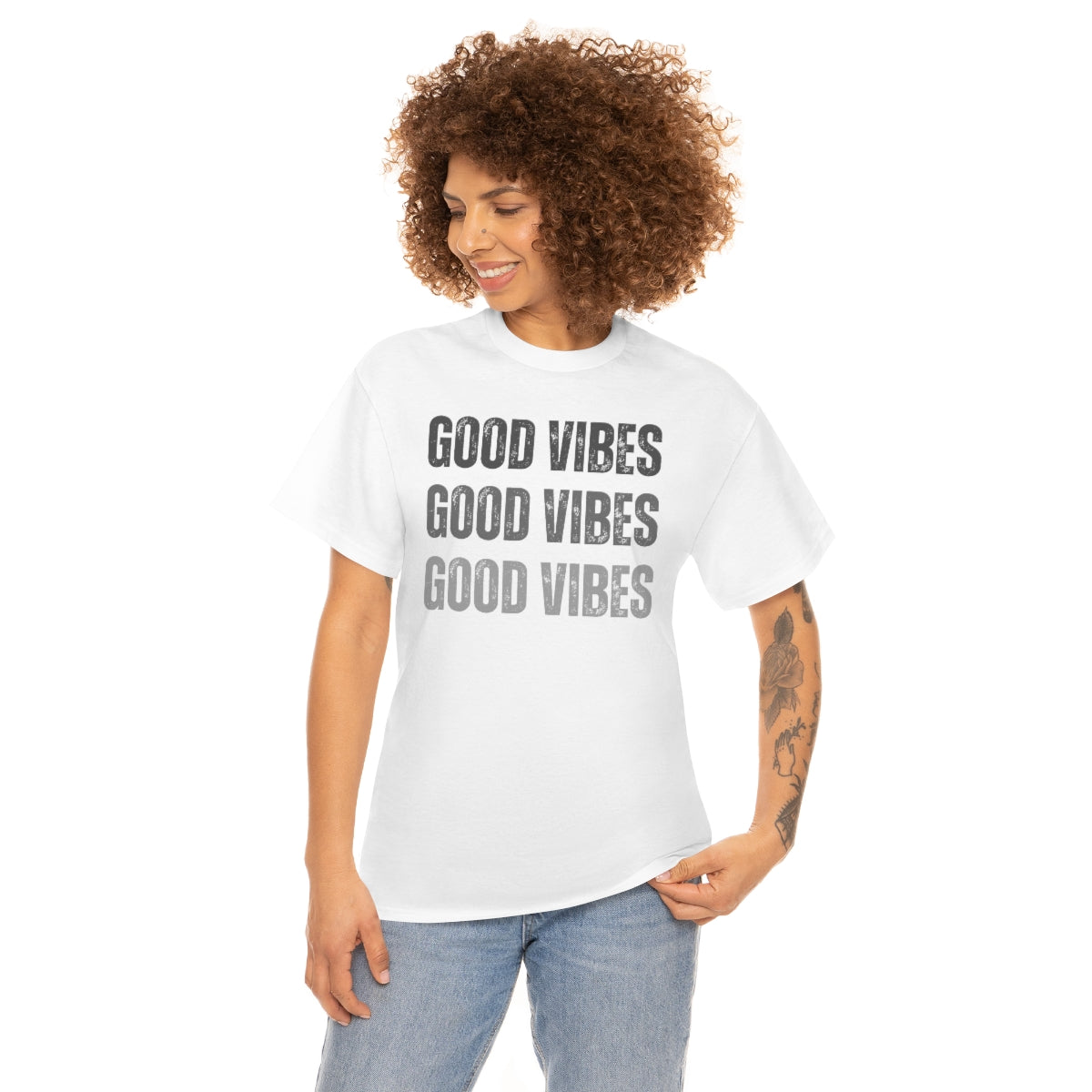 "Triple Good Vibes" Unisex Heavy Cotton Tee