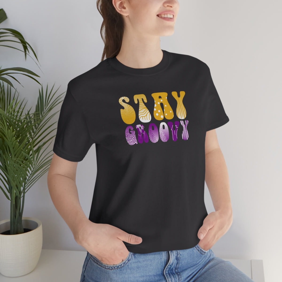 Stay Groovy Unisex Jersey Short Sleeve Tee