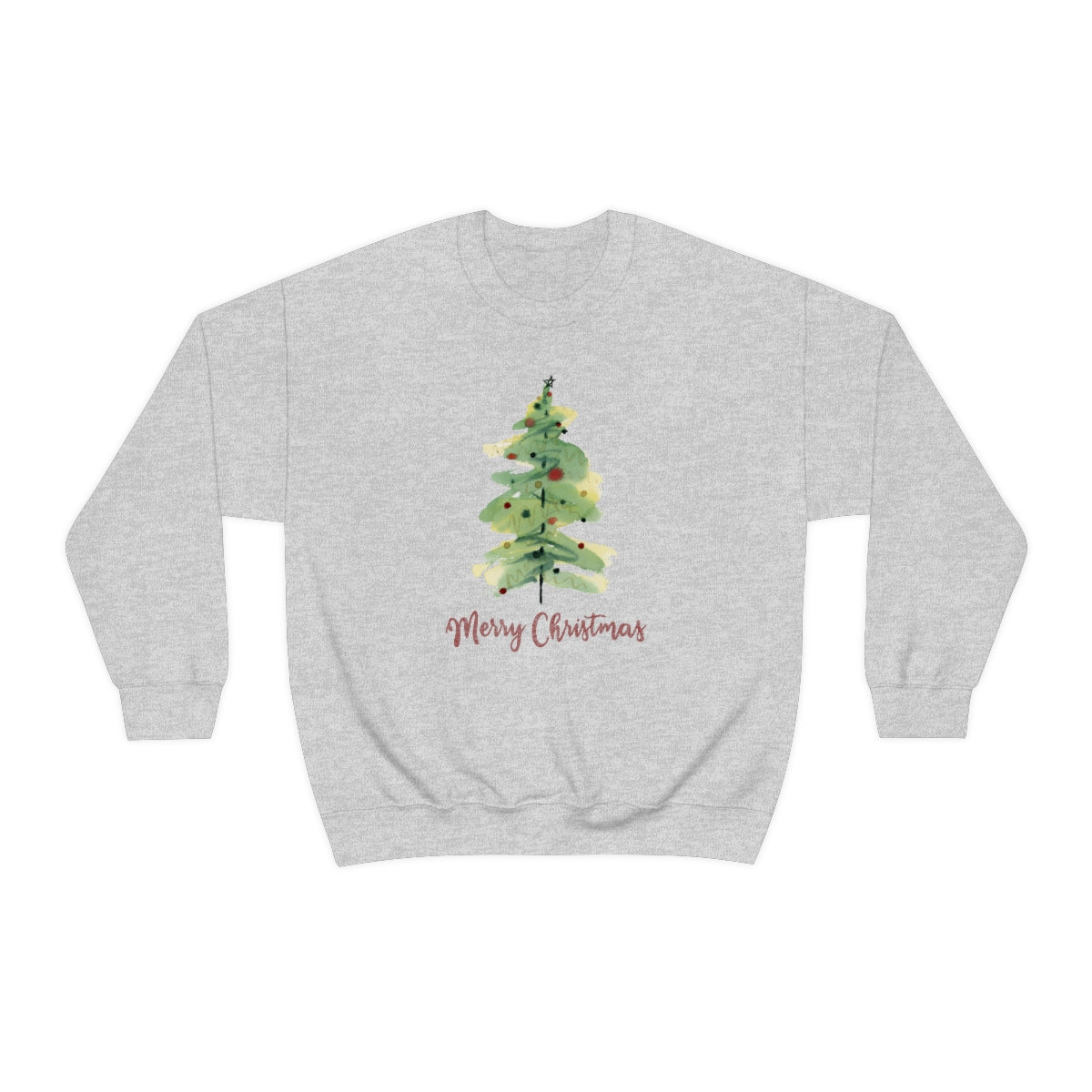 "Merry Christmas Tree" Unisex Heavy Blend™ Crewneck Sweatshirt
